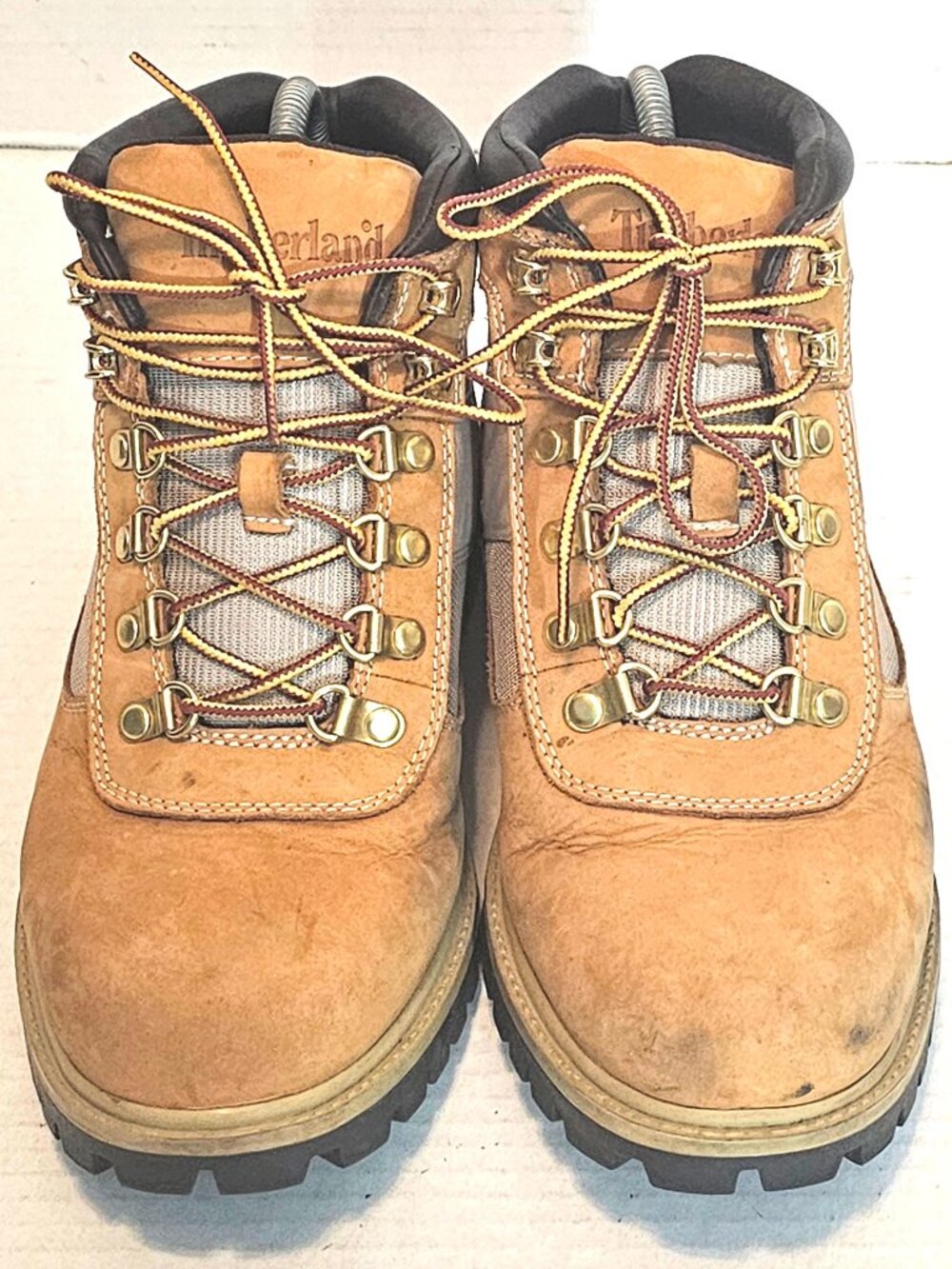 Timberland Men's Wheat Nubuck Waterproof Field Boots Size: 7.5 M 6409R